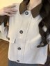 香影復古工裝風(fēng)短款外套女2025秋季新款休閑英倫風(fēng)小個(gè)子翻領(lǐng)風(fēng)衣 米咖 M 160/84A/95-110斤 曬單實(shí)拍圖