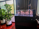 森森（SUNSUN）原生態(tài)溪流缸魚(yú)缸造景家用原生缸客廳超白玻璃底濾魚(yú)缸包安裝 靜謐黑-豪華款（黑金筒燈）升級雙重滴濾盒 1.2米長(cháng)47.6cm寬40cm缸高+85cm柜高 曬單實(shí)拍圖