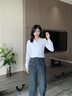 藍之旺 長(cháng)袖t恤定制工作服印字logo男女polo文化衫訂制4S店工裝定做衣服 A款藏青 【經(jīng)典纖維-高性?xún)r(jià)比】 L 曬單實(shí)拍圖