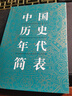 中國歷史年代簡(jiǎn)表 曬單實(shí)拍圖