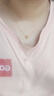 中國(guó)黃金（CHINA GOLD）18K金小蠻腰吊墜女款時(shí)尚百搭圓筒項(xiàng)鏈鎖骨鏈節(jié)日生日禮物送女友 今/次日達(dá)*18K小蠻腰吊墜+S925鏈 曬單實(shí)拍圖