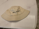 GLO-STORY遮陽(yáng)帽 韓版男女通用盆帽復古百搭漁夫帽 MMZ814102 米色 曬單實(shí)拍圖
