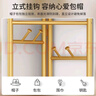 韻感轉(zhuǎn)角衣帽架臥室家用簡易掛衣架落地室內(nèi)墻角收納衣服架置物衣架 三層木板款 時尚白 曬單實拍圖
