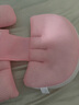 licheers孕婦枕頭側睡護腰托腹枕孕期睡覺(jué)U型抱枕睡墊懷孕必備用品 粉色 曬單實(shí)拍圖