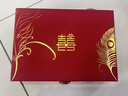 佐之尋五金首飾盒三金禮盒訂婚用結婚聘禮提親彩禮必備大全黃金收納盒 鳳尾三金首飾盒 185*133*52cm 禮盒+禮袋 曬單實(shí)拍圖