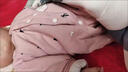 喜雅萌嬰兒保暖連體衣連腳新生兒衣服春秋冬裝初生寶寶包腳夾棉哈衣內穿 薄]S405包腳連體-藍 36cm 59#推薦0-3個(gè)月 曬單實(shí)拍圖