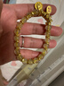御龍鏡黃金財神盤(pán)纏黃水晶手鏈女 999足金招財納福碎金子金發(fā)晶手串送禮 金約3.2g-3.3g+【金發(fā)晶】 曬單實(shí)拍圖