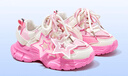 迪士尼童鞋女童春秋時(shí)尚兒童老爹鞋單里跑步運動(dòng)鞋DST1123粉色29碼 曬單實(shí)拍圖