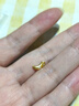 沃爾金黃金吊墜古法錘紋隕石星星轉運珠愛(ài)心足金鑲嵌月亮小蠻腰女 0.85g，月亮吊墜【多退少補】 曬單實(shí)拍圖