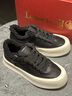 楓葉（leaveland）板鞋男秋冬新品頭層牛皮透氣輕奢經(jīng)典男士休閑鞋厚底增高鞋子男 黑色（皮鞋碼） 41 (255mm) 曬單實(shí)拍圖