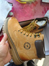駱駝（CAMEL）【王俊凱同款】馬丁靴男鞋秋冬2025新款大黃靴女戶(hù)外工裝登山靴子 G13W379132 金黃色 40 曬單實(shí)拍圖