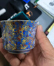蘇氏陶瓷（SUSHI CERAMICS）漆藝鎏銀國潮茶杯主人杯個(gè)人杯品茗杯功夫茶杯（藍）J0645 曬單實(shí)拍圖