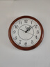 北極星（POLARIS）掛鐘實(shí)木客廳時(shí)尚創(chuàng  )意時(shí)鐘簡(jiǎn)約現代掛表裝飾38cm石英鐘表9060環(huán) 曬單實(shí)拍圖