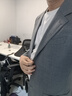 SKARO【手工米蘭眼&抗皺】灰色西裝套裝男士商務(wù)結婚西服2025年 灰色SKG1641A 50 碼上衣【西褲尺碼請備注】 曬單實(shí)拍圖