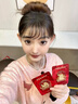 CS.LION小狗貼布糖果色甜美針織衫毛衣女軟糯2025秋季新款慵懶風(fēng)寬松外套 粉色  L 105-115斤 曬單實(shí)拍圖
