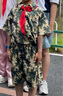 瑪米瑪卡（MOMOCO）男童夏裝兒童兩件套夏季新款韓版休閑套裝 迷彩綠  140  曬單實拍圖