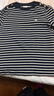 Navigare意大利小帆船女士25年新款一字領(lǐng)條紋上衣全棉長(cháng)袖T恤2335005502 曬單實(shí)拍圖