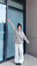 NASADKGM潮牌毛衣男秋冬季美式復古運動(dòng)學(xué)院風(fēng)毛衣男女寬松慵懶翻領(lǐng)針織衫 深灰色 XL （建議140-160斤） 曬單實(shí)拍圖