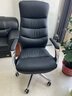 顧家家居真皮老板椅辦公家用電腦椅大班椅頭層牛皮久坐轉椅奢華總裁椅 黑色I頭層牛皮I鋁合金材質(zhì)I高背 曬單實(shí)拍圖