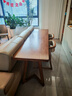 皇馬森爵去客廳化大長(cháng)書(shū)桌大板茶桌實(shí)木橫廳沙發(fā)后書(shū)桌一體兩用閱讀學(xué)習桌 桌椅組合：220cm桌+2太子椅 曬單實(shí)拍圖