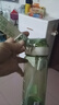 希樂(lè )（cille）學(xué)生水杯男女高顏值夏季Tritan雙飲吸管杯子耐高溫戶(hù)外便攜運動(dòng)杯 綠色【Tritan/雙飲/貼紙】 780ml 曬單實(shí)拍圖