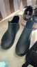 回力雨鞋短筒低幫套鞋男士雨靴防滑防水鞋釣魚(yú)廚師鞋HXL3599 黑色  43 曬單實(shí)拍圖