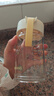 富光清然玻璃杯 高硼硅玻璃水杯子 女生便攜牛奶咖啡刻度茶杯330ml 曬單實(shí)拍圖
