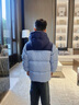 雪中飛【雙面穿】?jì)和鸾q服冬季輕薄男女童面包服羽絨服新霧藍150cm 曬單實(shí)拍圖