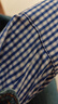 茵曼（INMAN）襯衫2025秋冬新款女裝法式時(shí)髦格紋翻領(lǐng)長(cháng)袖上衣 寶藍格 S （褲子26碼） 曬單實(shí)拍圖