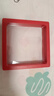 京廂飾品懸浮盒pe薄膜盒手鐲戒指防氧化首飾透明展示收納盒密封便攜 大紅色9*9cm/3個(gè)裝 曬單實(shí)拍圖