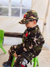 G.DUCKKIDS小黃鴨兒童迷彩服男童套裝冬裝中大童運動裝學(xué)生軍訓(xùn)練服男孩衣服 軍綠色 120 尺碼5~6歲【110-120cm】 曬單實拍圖
