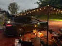 酷斯特汽車(chē)行李架車(chē)邊帳篷房車(chē)邊遮陽(yáng)棚天幕側邊帳越野車(chē)載自駕帳篷 【黑膠款 布殼 】2.0*3.0米車(chē)邊帳 曬單實(shí)拍圖