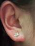 戚小米999足銀星星耳釘女士小巧精致耳環(huán)養(yǎng)耳洞睡覺不用摘螺絲擰扣耳飾 【999足銀】星星耳釘一對(duì) 曬單實(shí)拍圖