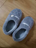 俞兆林棉拖鞋男女居家用室內簡(jiǎn)約保暖毛絨包跟防滑棉鞋 YI004 曬單實(shí)拍圖