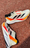 adidas ADIZERO BOSTON 12超輕緩震回彈馬拉松玻纖柱跑鞋阿迪達斯 象牙白/黑色/橙紅   42 曬單實(shí)拍圖