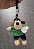 JANEOSTIN小眾設計書(shū)包背包掛飾小眾羽毛球狗狗毛絨玩偶公仔包包掛件情侶 羽毛球掌門(mén)狗綠色+掛繩 曬單實(shí)拍圖
