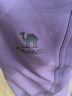 駱駝（CAMEL）加絨工裝褲男女防潑水直筒傘兵運動(dòng)褲 J35CAYL6024 甜葡萄紫 M 曬單實(shí)拍圖