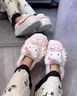 百慕傾臣HelloKitty貓棉拖鞋女士冬季包跟2024新款毛絨防滑月子鞋棉鞋女款 kt貓【包根更保暖】 38-39 適合37-38 曬單實(shí)拍圖
