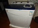 小鴨牌洗衣機半自動(dòng)雙桶雙缸家用大容量小型租房宿舍波輪脫水甩干兩用雙杠省電老式強動(dòng)力易操作以舊換新 19.5公斤【洗13+脫6.5｜瀑布噴淋全國聯(lián)?！?曬單實(shí)拍圖