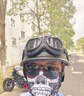 JYT個(gè)性M35大兵德式鋼盔巡航機車(chē)復古半盔男女騎行電動(dòng)摩托車(chē)頭盔皮 黑黃線(xiàn)搭配黑框哈雷鏡 L（58-59） 曬單實(shí)拍圖