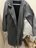 羅蒙（ROMON）官方呢子大衣毛呢2025秋冬新款加厚小個(gè)子赫本外套今年流行美拉德 百搭灰精致版 2XL 145-160斤 曬單實(shí)拍圖