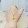 周生生玫瑰花 幸?；?足金黃金吊墜 送媽媽送女友不含項鏈78715P計價(jià) 3.42克(含工費130元) 曬單實(shí)拍圖