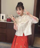 菲洛曼（FEILUOMAN）中式婚紗新中式訂婚禮服馬面裙婚服2025新款新娘春秋敬酒服小個(gè)子 上衣+紅色馬面裙[套裝]7732 L 均碼 曬單實(shí)拍圖