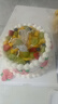 知印禮物甜品女神專(zhuān)屬新鮮生日蛋糕動(dòng)物淡奶油全國沈陽(yáng)哈爾濱同城送 粉色系水果蛋糕 8英寸(適合2-6人) 曬單實(shí)拍圖