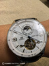 上海手表男士自動(dòng)機械名表禮物 品牌正品夜光多功能表盤(pán)飛輪表950 簡(jiǎn)約白面【升級日月星辰窗口】 曬單實(shí)拍圖