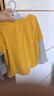 戴維貝拉（DAVE＆BELLA）兒童長(cháng)袖T恤男童新款假兩件上衣男寶寶衣服小童秋裝純棉打底衫 黃色【現貨】 110 cm（建議身高100-110cm） 曬單實(shí)拍圖
