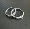 唯一（Winy）情侶戒指一對實用求婚戒指男士女款生日禮物情侶對戒純銀999 曬單實拍圖