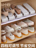 吱凡日本鞋柜鞋子收納神器省空間鞋架分隔層可調節雙層鞋托架放鞋架子 【活力橙】10個(gè)裝【適配99%的鞋子】 曬單實(shí)拍圖