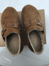 鹿季復古加絨勃肯鞋女2025秋冬季新款懶人一腳蹬休閑配裙子低幫小單鞋 棕色 37 曬單實(shí)拍圖