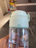 膳魔師（THERMOS）兒童水杯吸管杯帶杯套暢吸便攜學(xué)生水杯幼兒園水杯卡扣防誤觸BBST 曬單實(shí)拍圖